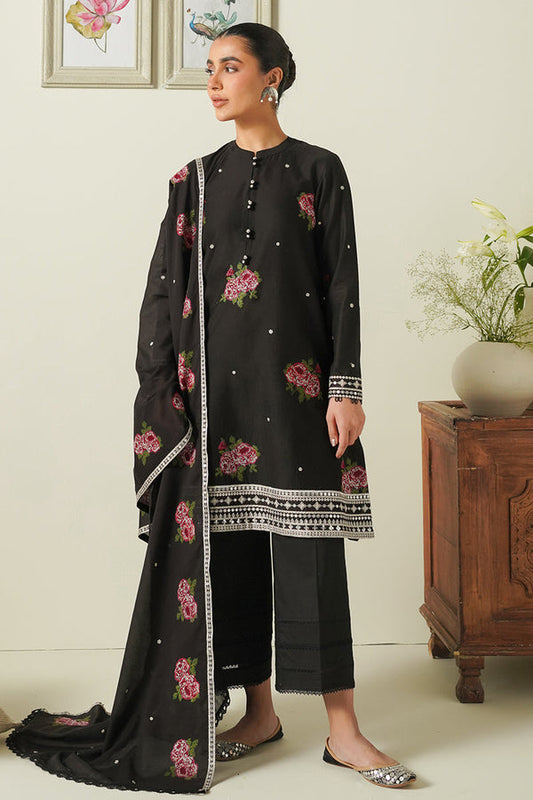 CROSS STITCH - 3PC LAWN EMBROIDERED SHIRT WITH CHIFFON EMBROIDERED DUPATTA AND TROUSER _ EP_ 5277