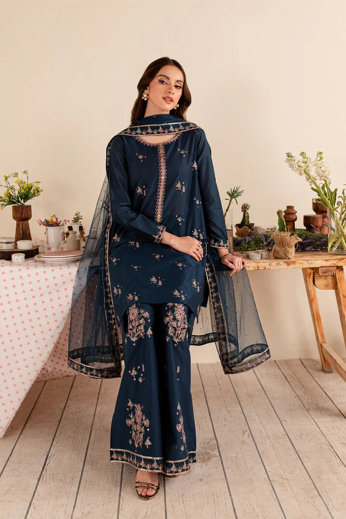 BATIK- 3PC DHANAK EMBROIDERED SHIRT DHANAK EMBROIDERED SHAWL & EMB TROUSER-EP-5380