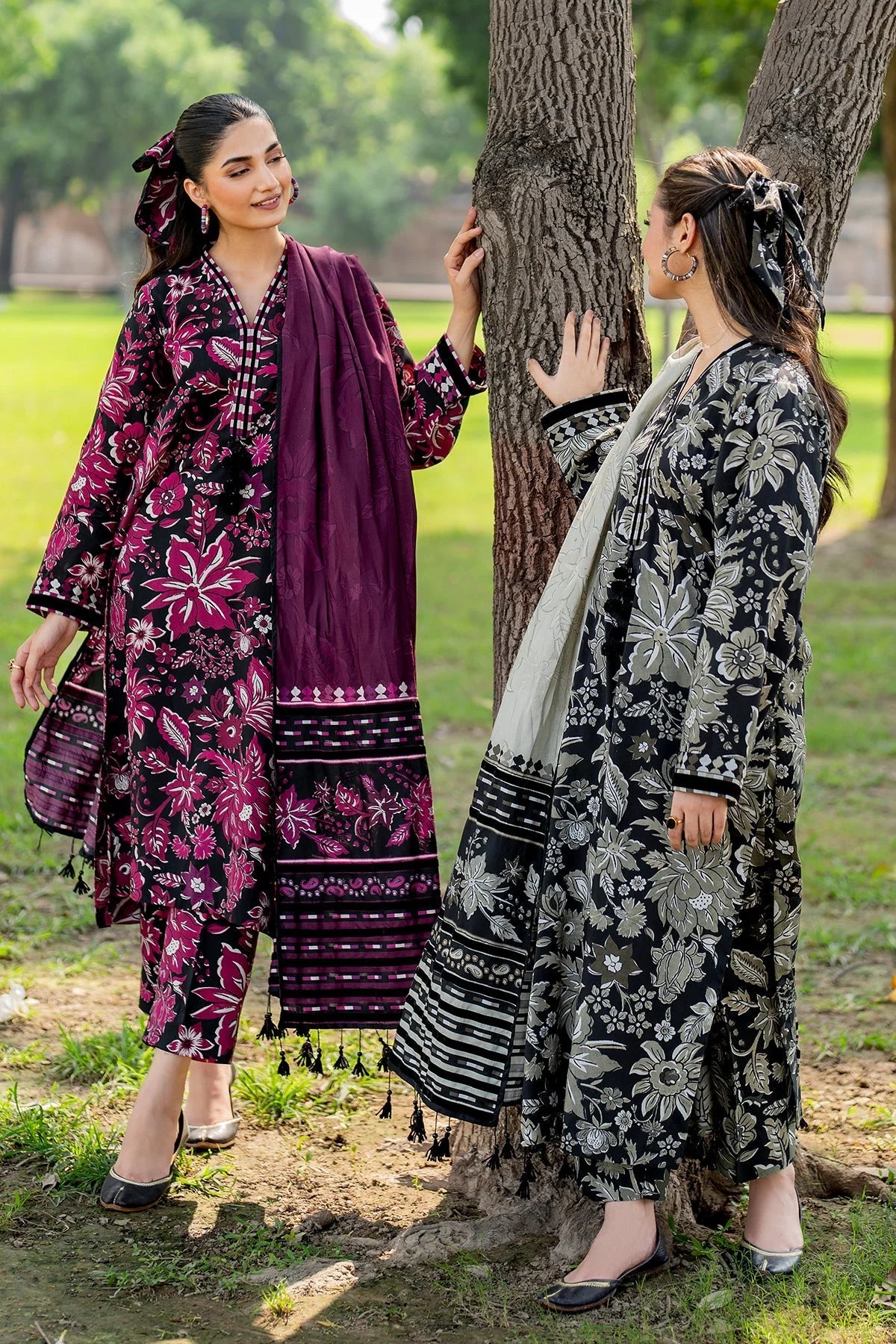 BAROQUE - 3PC KARANDI PRINTED SHIRT WITH PRINTED DUPATTA AND TROUSER -EP-5422